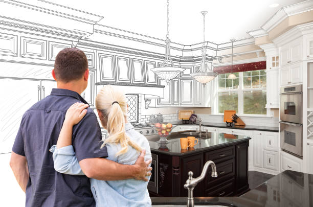 Professional Kitchen Island Installation technician working in Marlton, NJ